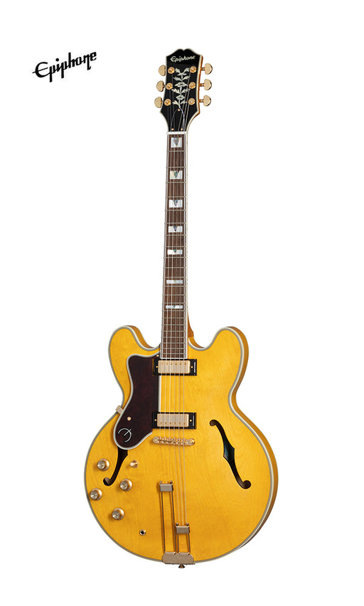 Epiphone Sheraton Frequensator Semi-hollowbody Left-handed Electric Guitar - Natural - Music Bliss Malaysia