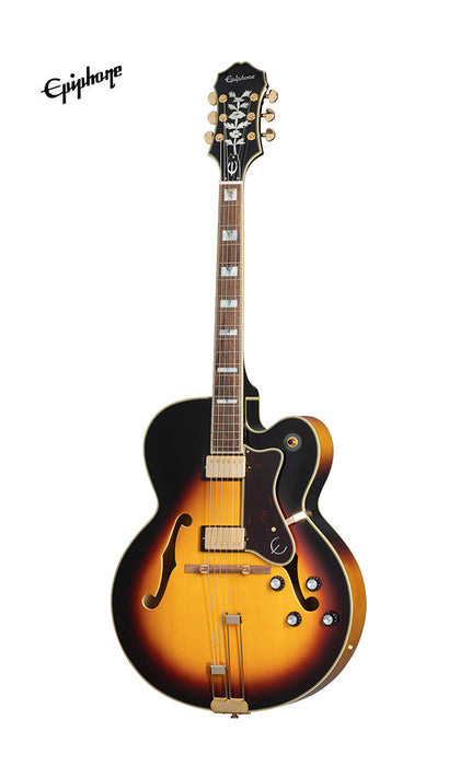 Epiphone Broadway Hollowbody Electric Guitar - Vintage Sunburst - Music Bliss Malaysia