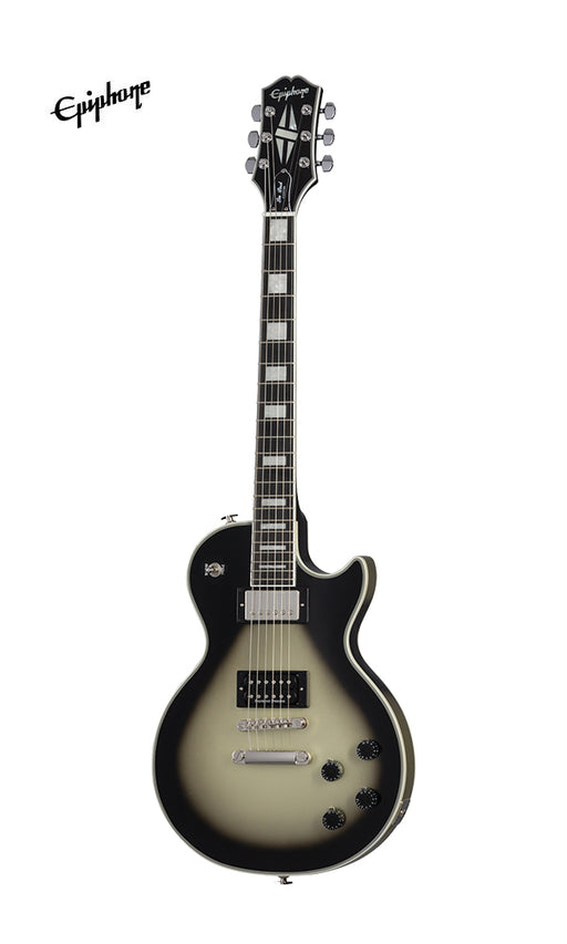 Epiphone Adam Jones Les Paul Custom Art Collection Electric Guitar, Case Included - Julie Heffernan's "Not Dead Yet," Antique Silverburst - Music Bliss Malaysia