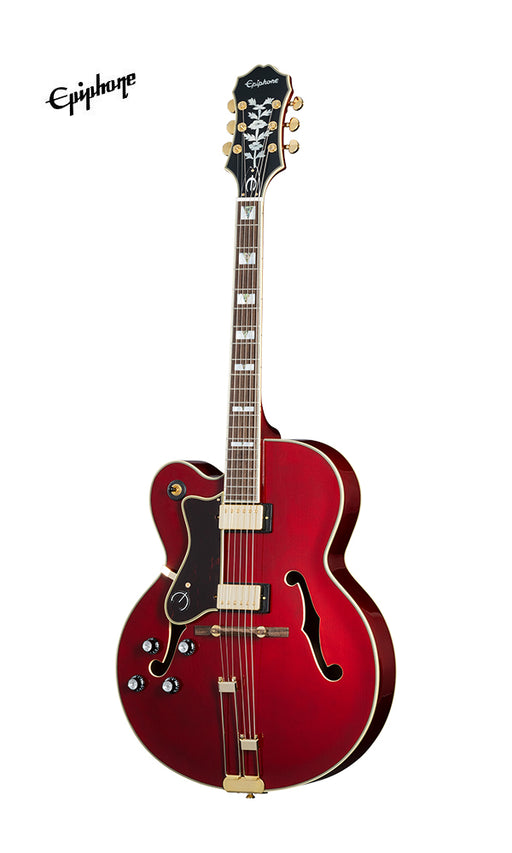 Epiphone Broadway Hollowbody Left-handed Electric Guitar - Wine Red - Music Bliss Malaysia