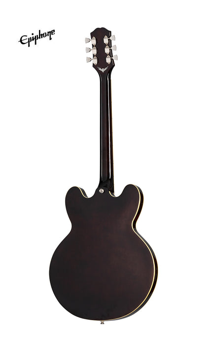 Epiphone Jim James ES-335 Signature Semi-hollowbody Electric Guitar, Case Included - Seventies Walnut - Music Bliss Malaysia