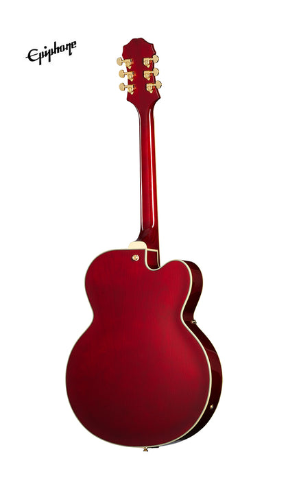 Epiphone Broadway Hollowbody Left-handed Electric Guitar - Wine Red - Music Bliss Malaysia