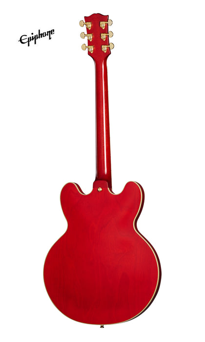 (Epiphone Inspired by Gibson Custom) Epiphone 1959 ES-355 Semi-Hollowbody Electric Guitar - Cherry Red - Music Bliss Malaysia