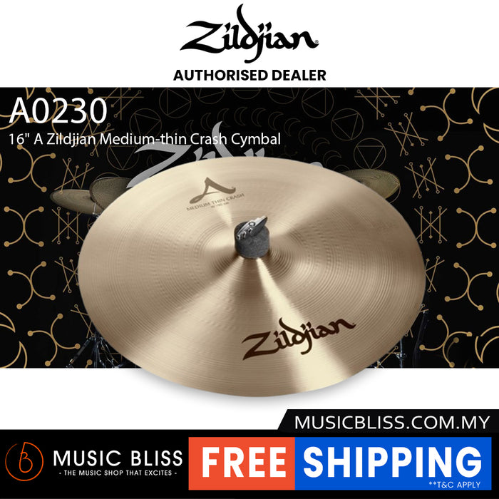 Zildjian 16" A Zildjian Medium-thin Crash Cymbal