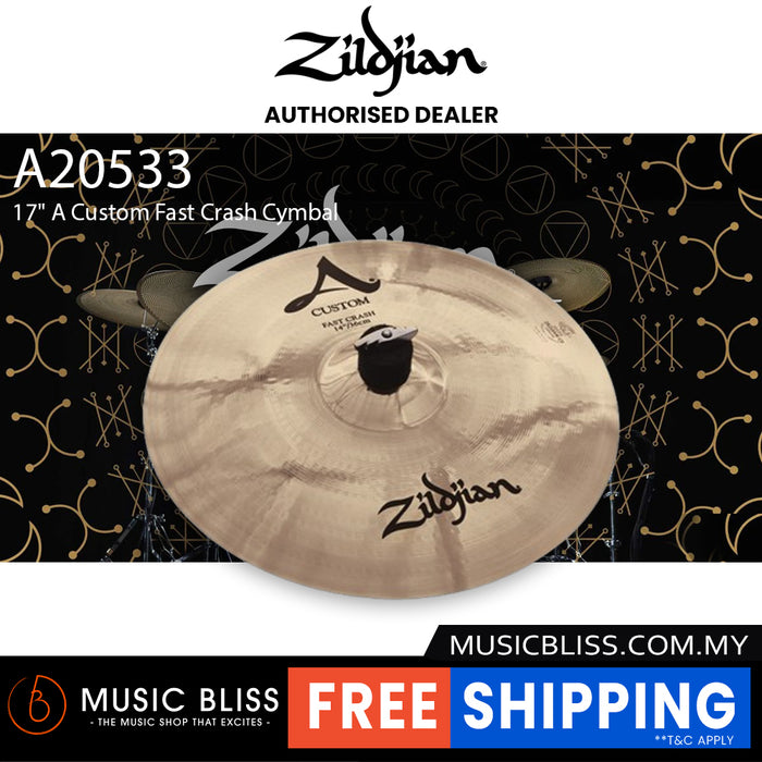 Zildjian 17" A Custom Fast Crash Cymbal