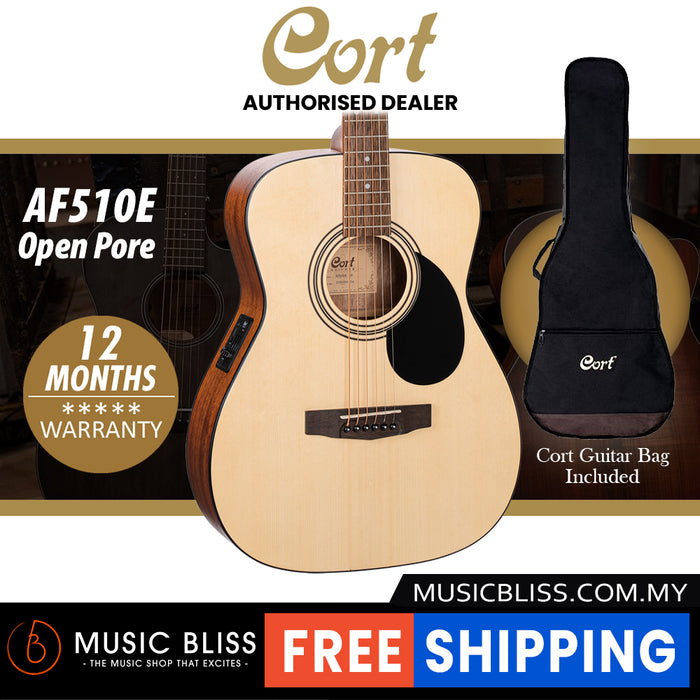 Cort AF510E Acoustic Guitar with Bag
