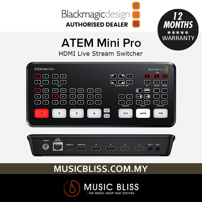 Blackmagic Design ATEM Mini Pro HDMI Live Stream Switcher