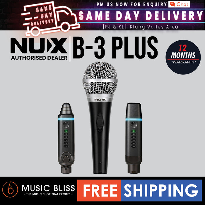 NUX B-3 Plus Wireless Microphone System Bundle | Music Bliss Malaysia