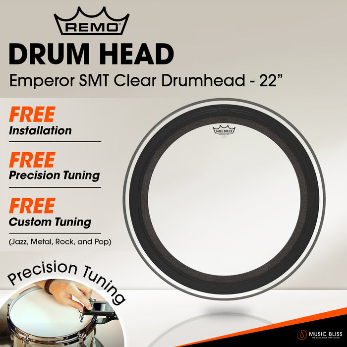 Remo Emperor SMT Clear Drumhead - 22"