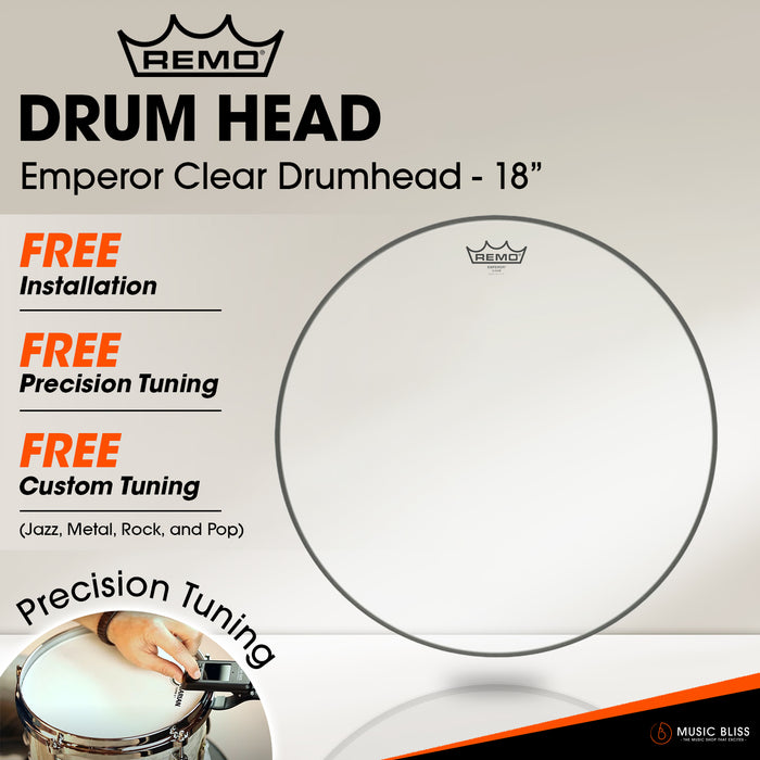 Remo Emperor Clear Drumhead - 18"