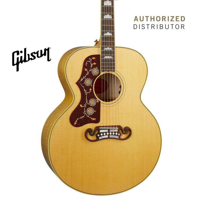 GIBSON SJ-200 ORIGINAL LEFT-HANDED ACOUSTIC GUITAR - ANTIQUE NATURAL - Music Bliss Malaysia