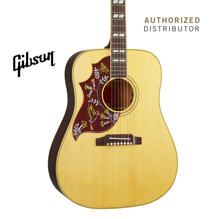 GIBSON HUMMINGBIRD ORIGINAL LEFT-HANDED ACOUSTIC-ELECTRIC GUITAR - ANTIQUE NATURAL - Music Bliss Malaysia