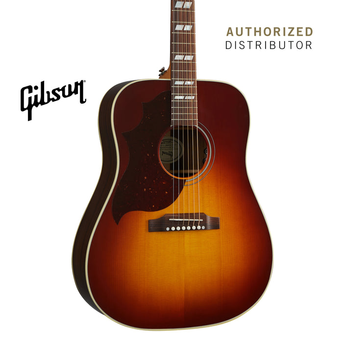 GIBSON HUMMINGBIRD STUDIO ROSEWOOD LEFT-HANDED ACOUSTIC-ELECTRIC GUITAR - ROSEWOOD BURST - Music Bliss Malaysia