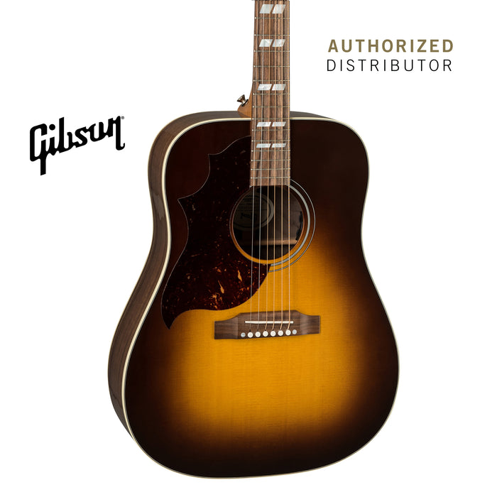 GIBSON HUMMINGBIRD STUDIO WALNUT LEFT-HANDED ACOUSTIC-ELECTRIC GUITAR - WALNUT BURST - Music Bliss Malaysia