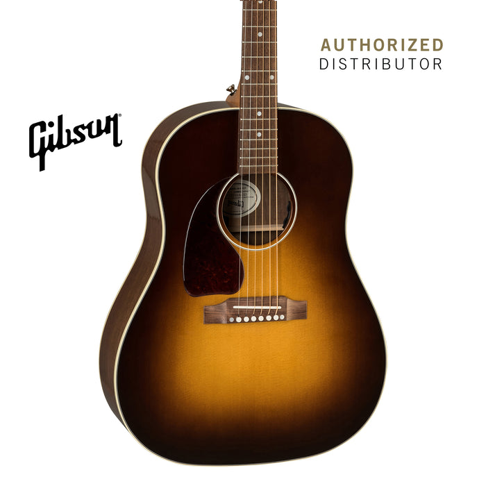 GIBSON J-45 STUDIO WALNUT LEFT-HANDED ACOUSTIC-ELECTRIC GUITAR - WALNUT BURST - Music Bliss Malaysia