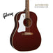 GIBSON 60S J-45 ORIGINAL, ADJ SADDLE LEFT-HANDED ACOUSTIC GUITAR - WINE RED - Music Bliss Malaysia