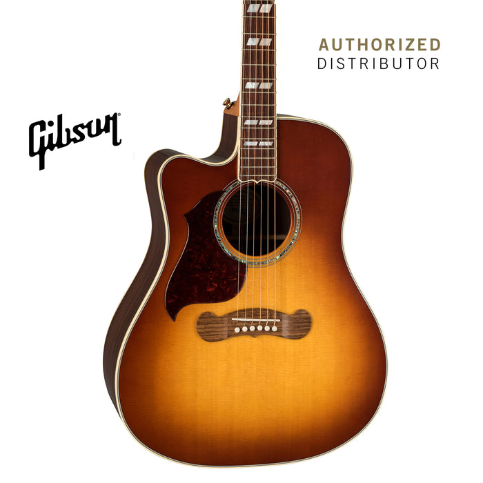 GIBSON SONGWRITER STANDARD EC ROSEWOOD LEFT-HANDED ACOUSTIC-ELECTRIC GUITAR - ROSEWOOD BURST - Music Bliss Malaysia