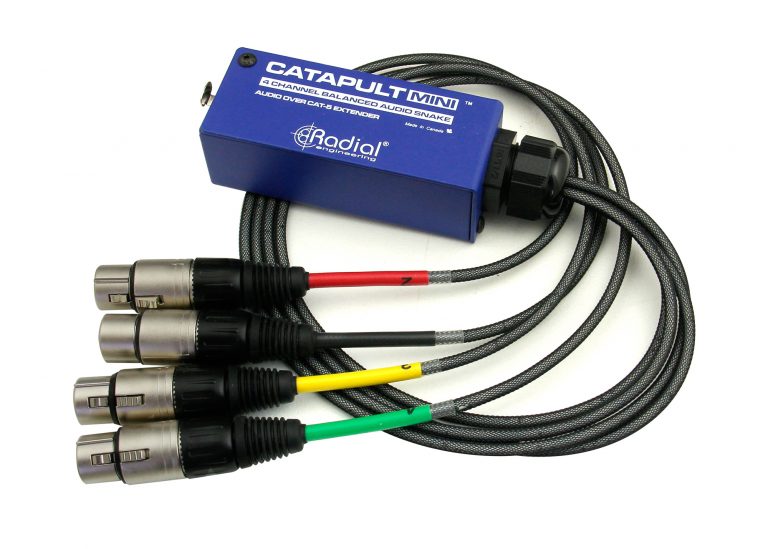 Radial Engineering Catapult Mini RX Cat 5/6 Audio Snake Module with Male XLR Connectors