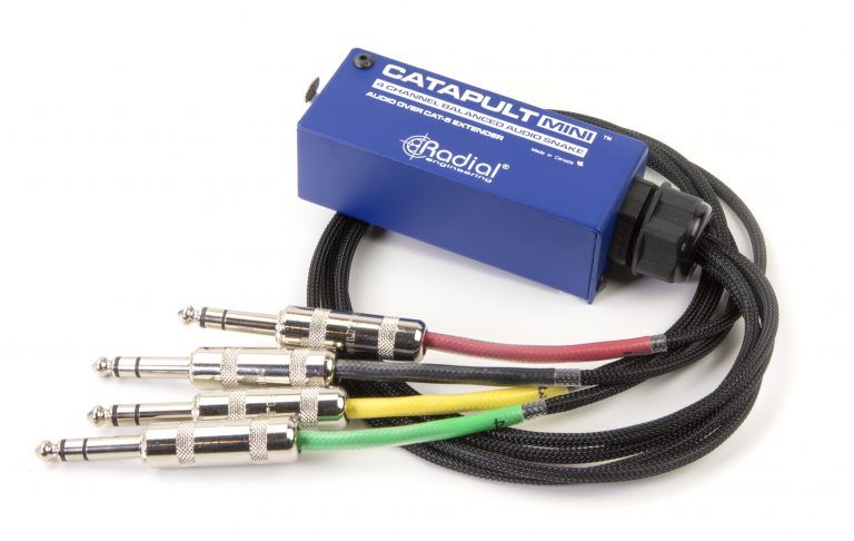Radial Engineering Catapult Mini RX Cat 5/6 Audio Snake Module with Male XLR Connectors