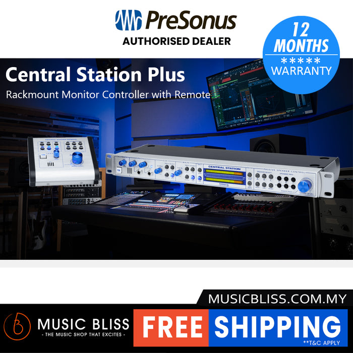 PreSonus Central Station Plus Rackmount Monitor Controller with Remote