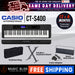 Casio CT-S400 61-key Ultra-Portable Arranger Keyboard with FREE Keyboard Stand - Black - Music Bliss Malaysia