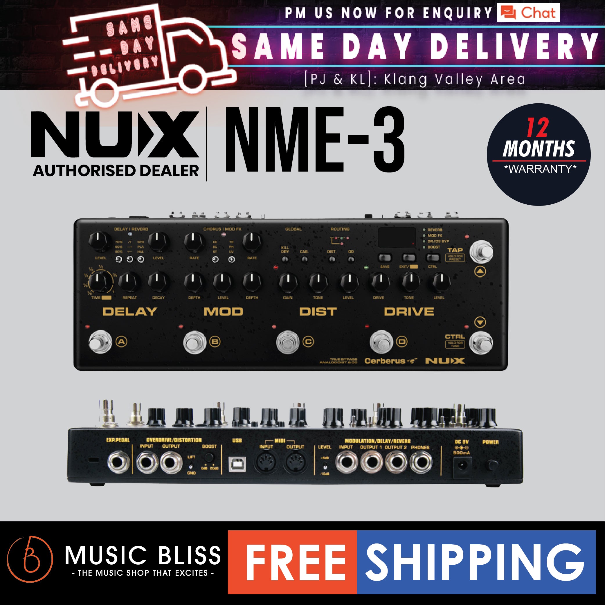 Nux cerberus deals multi effects pedal