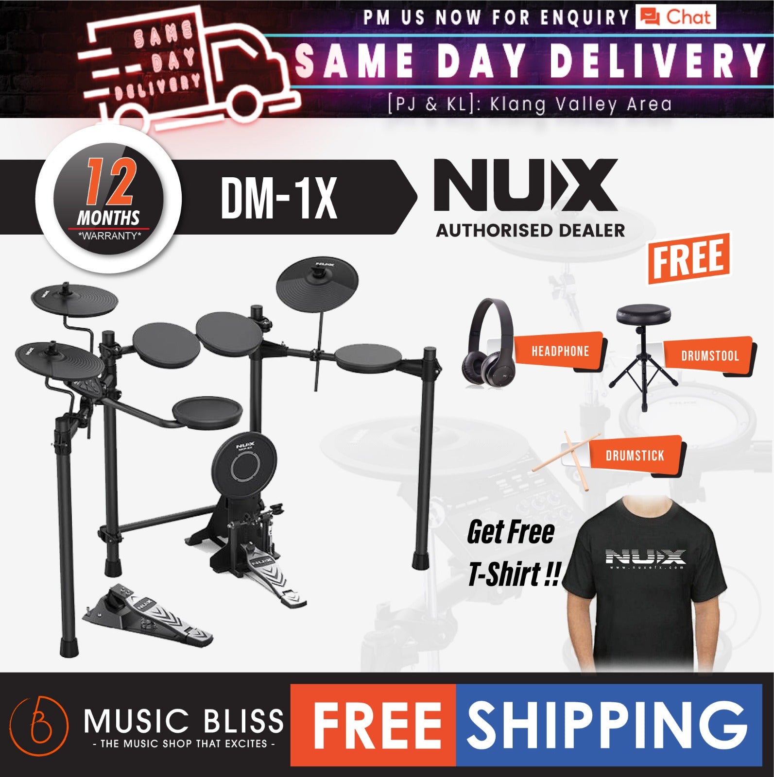 Nux electronic 2024 drum kit