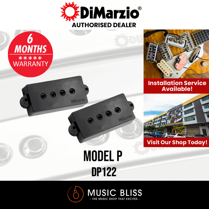 DiMarzio DP122 Model P Replacement Pickup for Fender P Bass