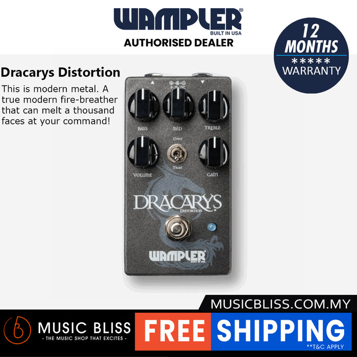 Wampler Dracarys High Gain Distortion Pedal