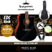 KEPMA EDC Dreadnought Acoustic Guitar - Black - Music Bliss Malaysia