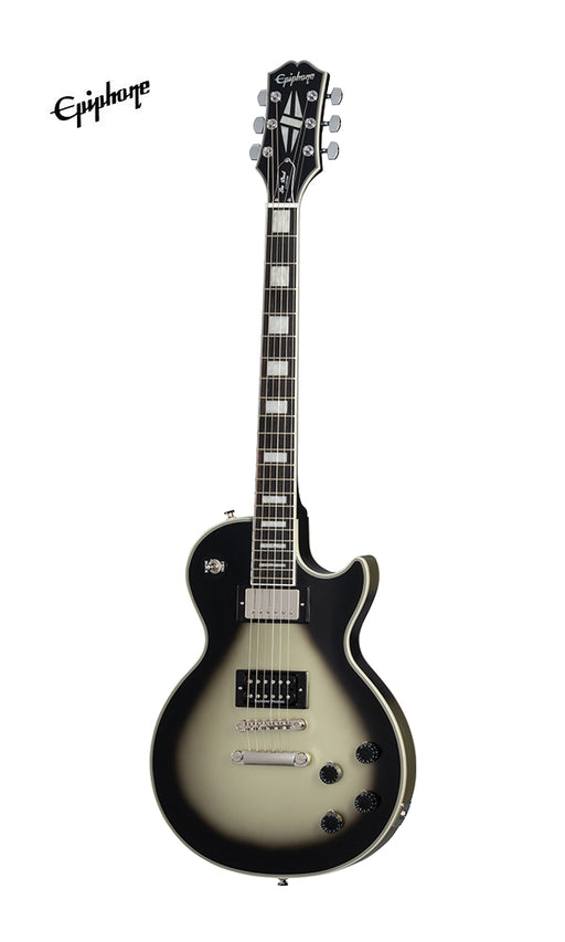 Epiphone Adam Jones Les Paul Custom Art Collection Electric Guitar, Case Included - Korin Faught's, "Sensation" - Antique Silverburst - Music Bliss Malaysia