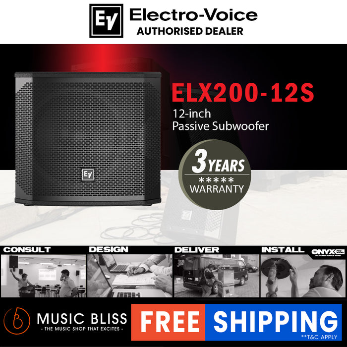 EV Electro-Voice ELX200-12S 1600W 12" Passive Subwoofer