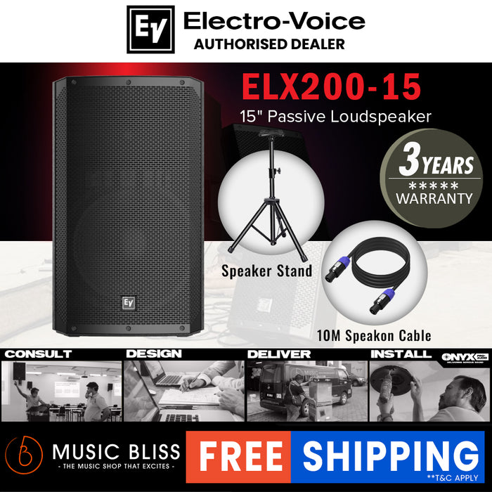 EV Electro-Voice ELX200-15 1200W 15" Passive Speaker