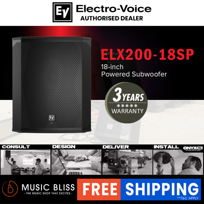 EV Electro-Voice ELX200-18SP 1200W 18" Powered Subwoofer