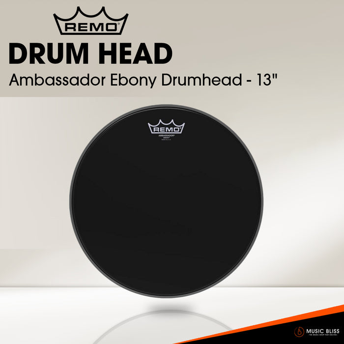 Remo Ambassador Ebony Drumhead - 13"