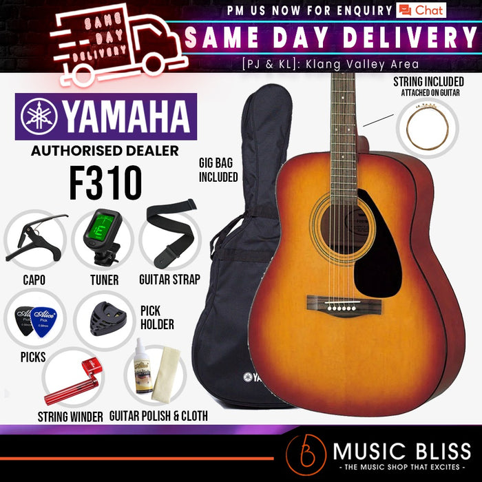 Yamaha F310 Beginner Acoustic Guitar with Bag - Natural