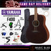 Yamaha F400 Acoustic Guitar - Smoky Black - Music Bliss Malaysia