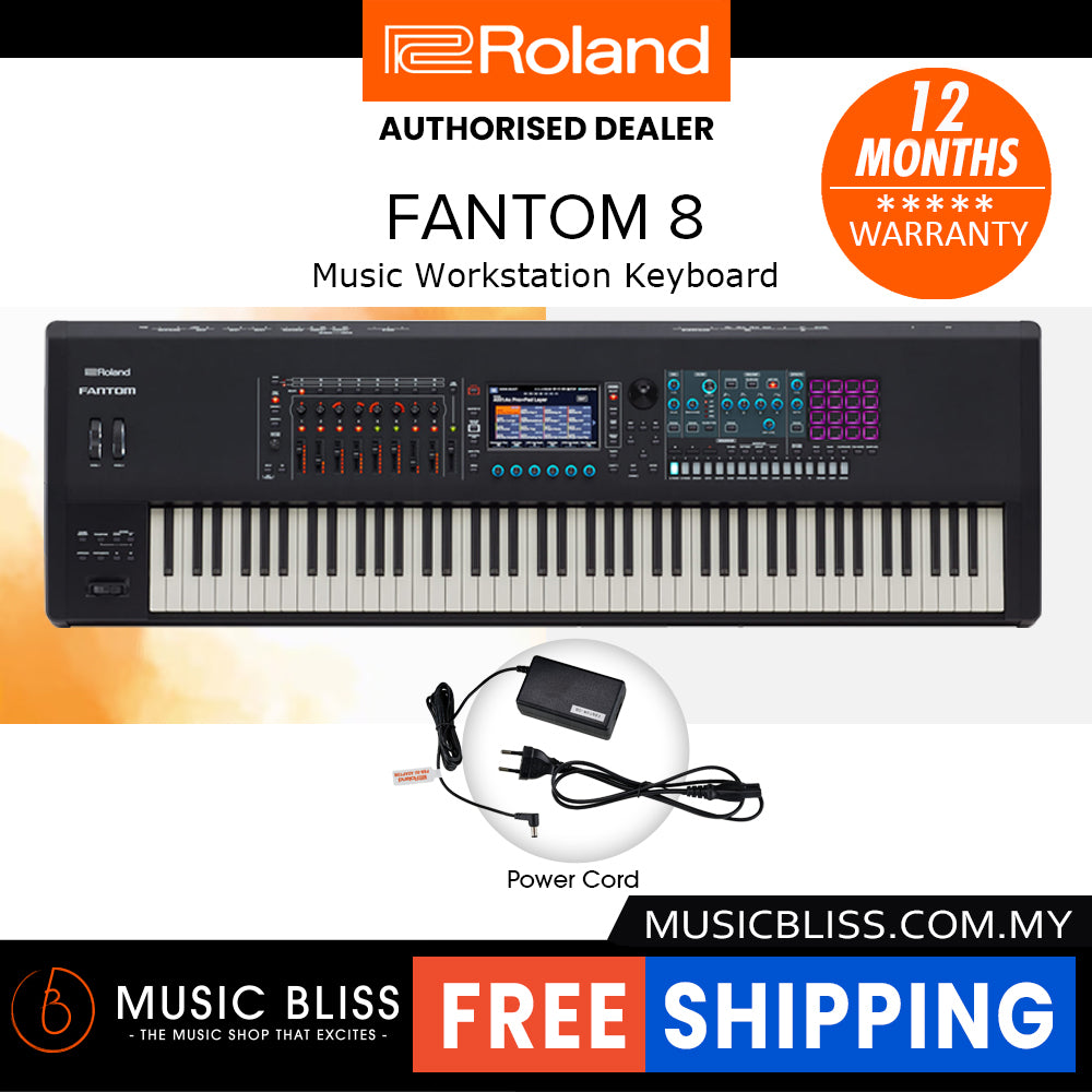 Roland FANTOM-8 Music Workstation Keyboard | Music Bliss Malaysia