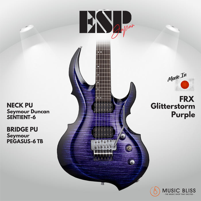 ESP Original FRX - Glitterstorm Purple [MIJ - Made in Japan] - Music Bliss Malaysia