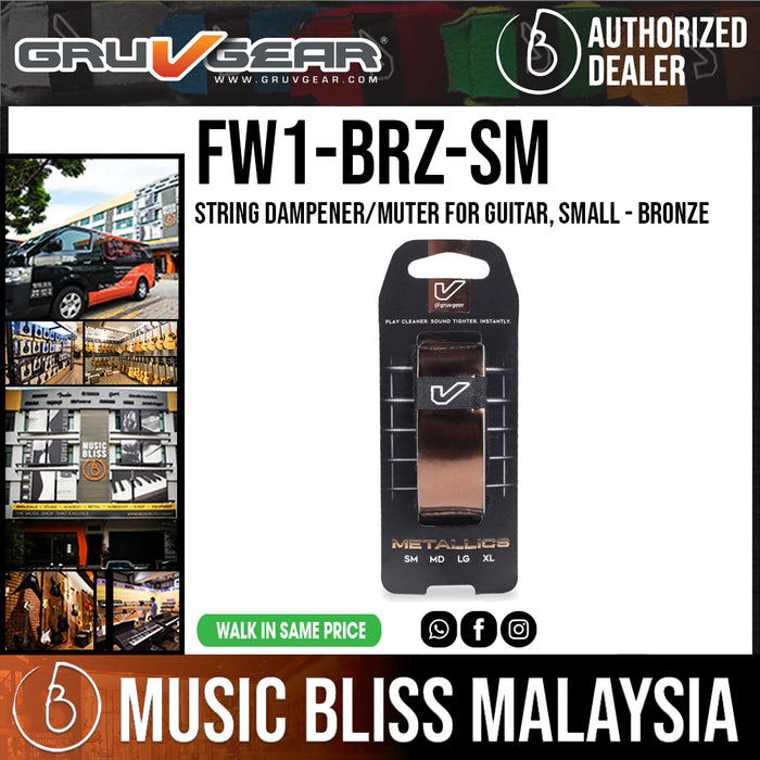 Gruv Gear FretWraps Metallics Bronze Single Pack - Small - Music Bliss Malaysia