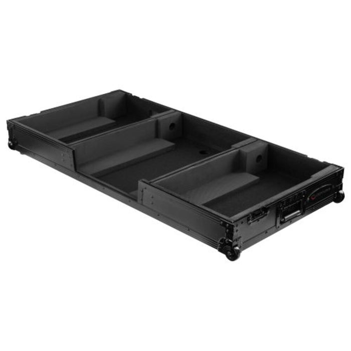 ODYSSEY FZDJMA9CDJWBL Black Label DJ Coffin Flight Case with Wheels for DJM-A9 and CDJ-3000 or Similar Size Gear