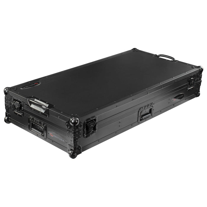 ODYSSEY FZDJMA9CDJWBL Black Label DJ Coffin Flight Case with Wheels for DJM-A9 and CDJ-3000 or Similar Size Gear