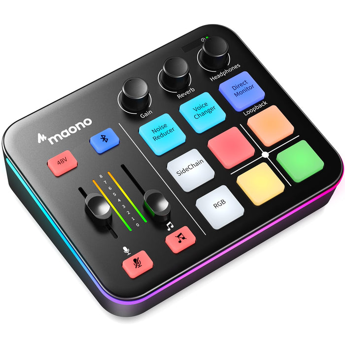 MAONO Maonocaster G1 NEO Audio Mixer For Game Streamer - Black