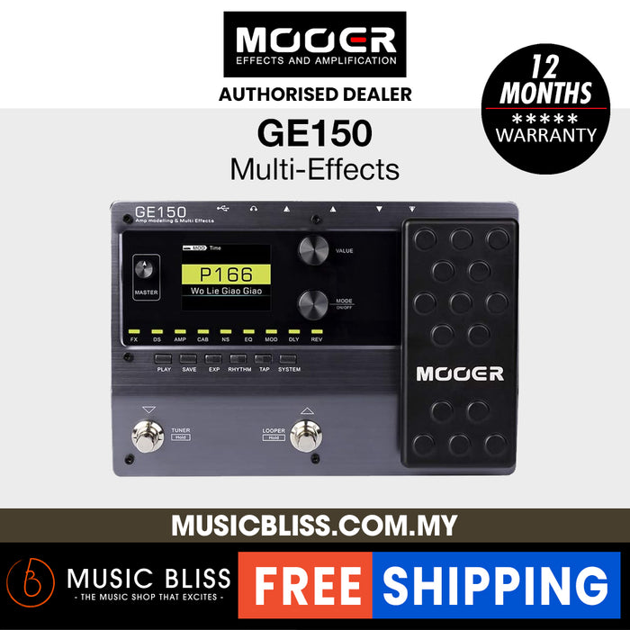 Mooer GE150 Amp Modelling & Multi Effects Pedal