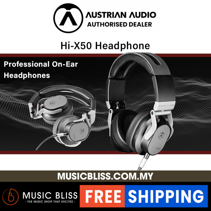 Austrian Audio Hi-X50 Professional Closed-back On-ear Headphones - Music Bliss Malaysia