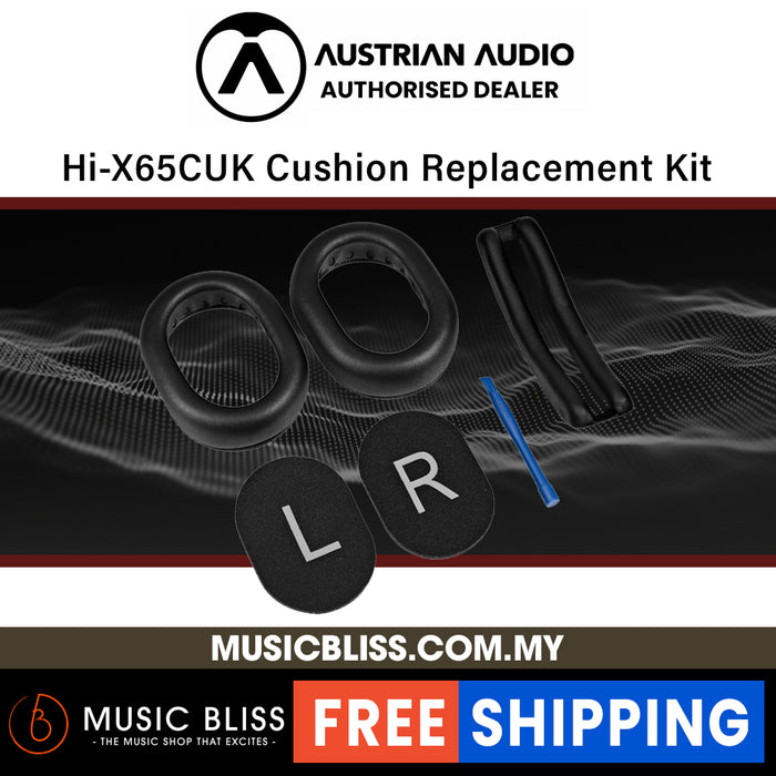 Austrian Audio Hi-X65CUK Cushion Replacement Kit for Austrian Audio Hi-X65 Headphone - Music Bliss Malaysia