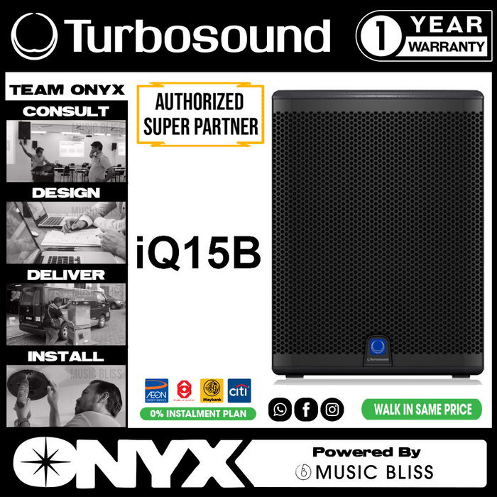 Turbosound IQ15B 3000W 15 inch Powered Subwoofer