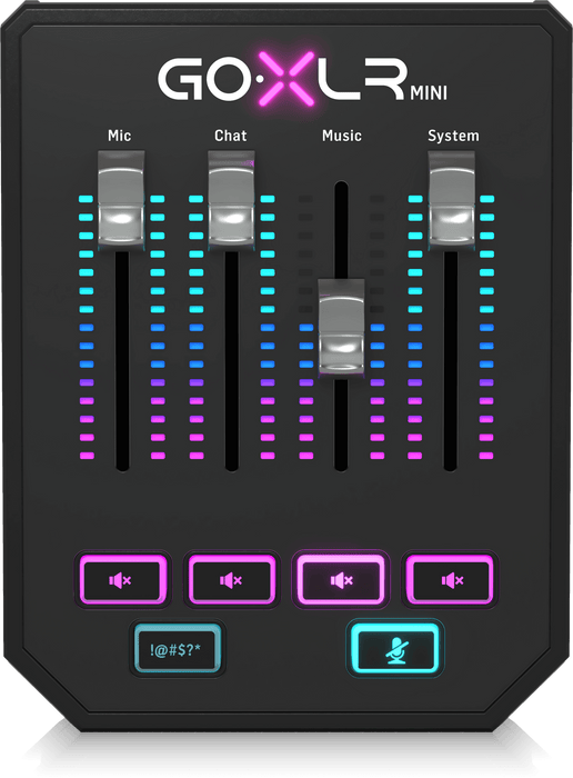 TC-Helicon GO XLR Mini USB Streaming Mixer with USB/Audio Interface - Music Bliss Malaysia