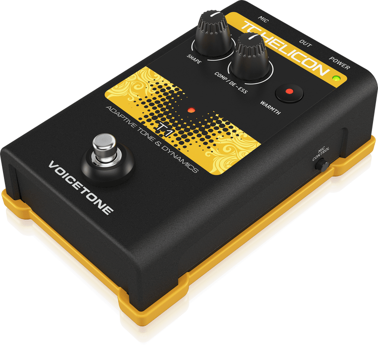 TC-Helicon VoiceTone T1 Vocal Tone and Dynamics Effects Pedal - Music Bliss Malaysia
