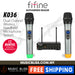 FIFINE K036 UHF Dual Channel Wireless Handheld Microphone, Vocal Microphone, Easy-to-use Karaoke Wireless Microphone System - Music Bliss Malaysia